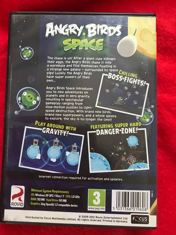 Angry birds Space PC CD ROM