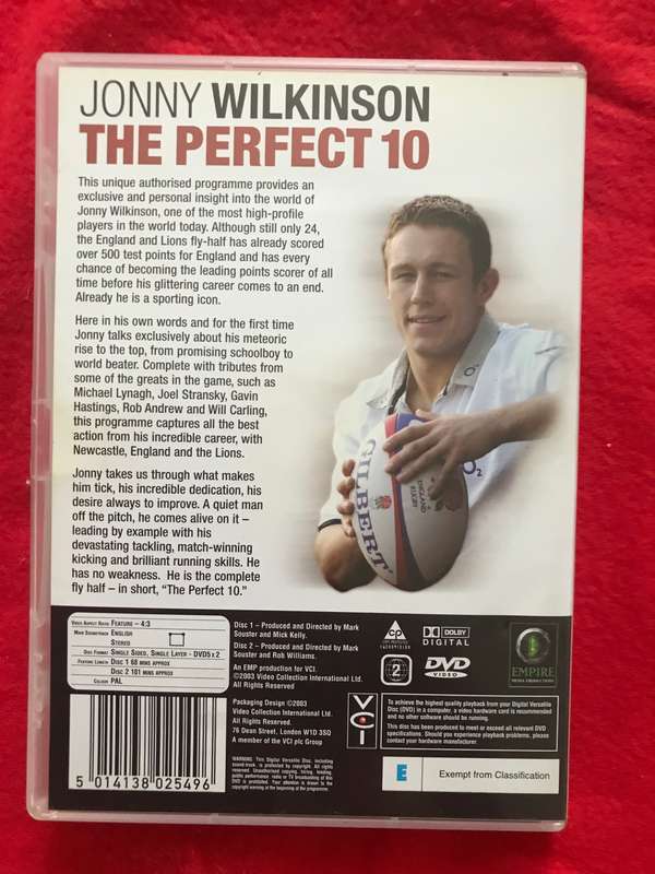 Rugby: Johnny Wilkenson the perfect 10 DVD