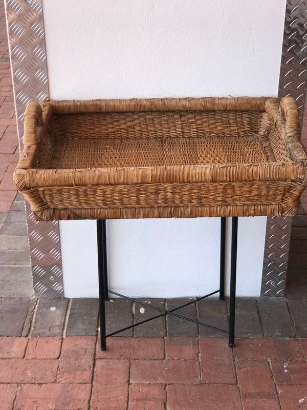 Wicker Tray Large Vintage 80cm x 60cm strong build