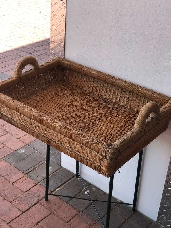 Wicker Tray Large Vintage 80cm x 60cm strong build