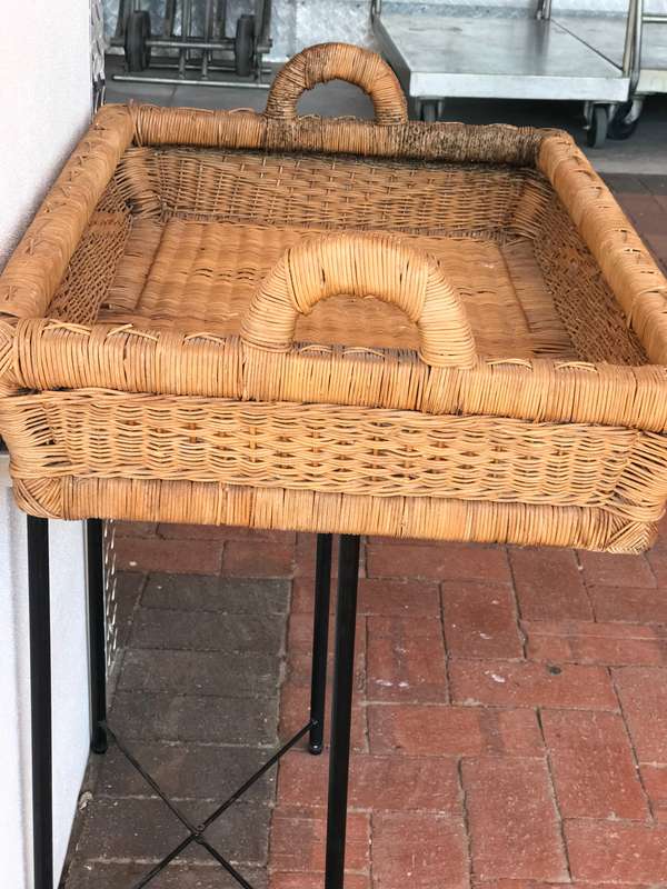 Wicker Tray Large Vintage 80cm x 60cm strong build