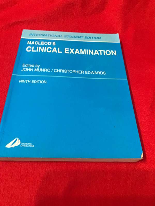 Macleods Clinical Examination 9th edition John Munro, Christopher Edwards