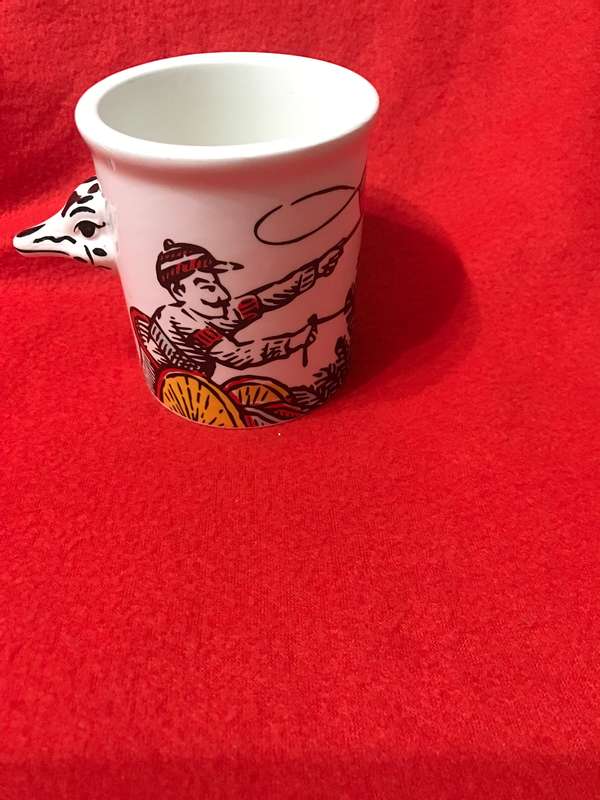 Vintage Shanky's Whip Keramik Tasse Becher Racing Strauß Logo Irland IRISCHER LIKÖR-