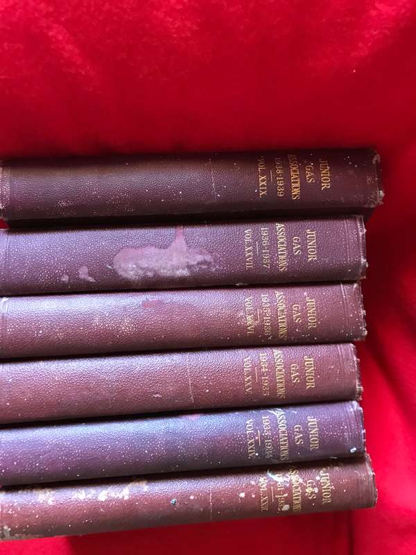 Vintage british junior gas associations joined proceedings volume xxv Lot 3 books