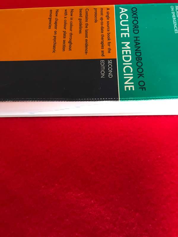 Oxford handbook of Acute Medicine 2nd edition