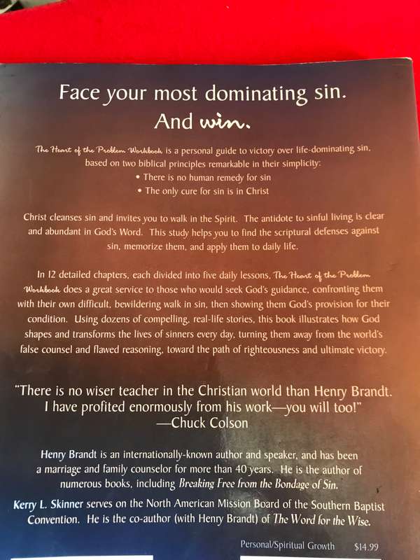 Heart of the Problem Workbook Paperback  July 1, 1998 by Henry Brandt (Author), Kerry L. Skinner (A