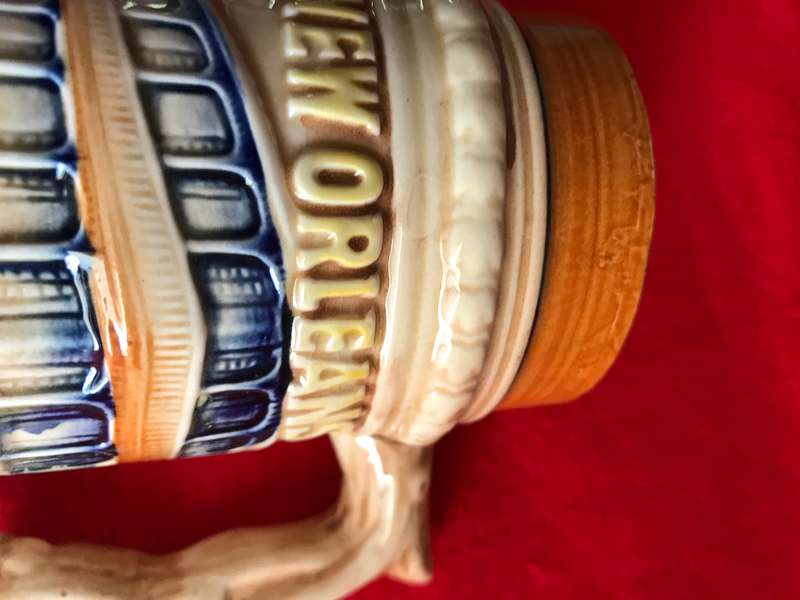Vintage 3D Design Beer Stein New Orleans Louisiana