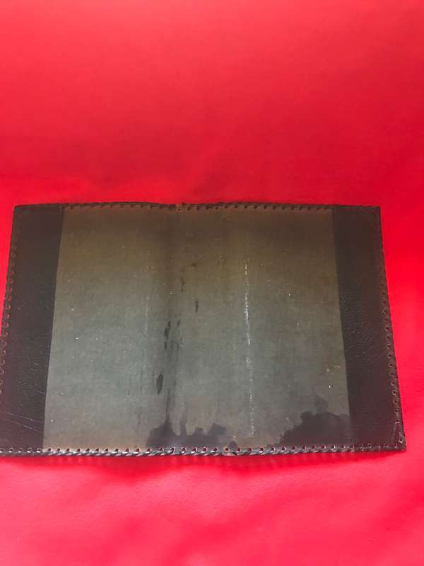 Leather black Bible cover