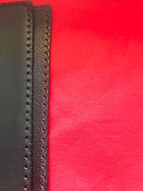Leather black Bible cover