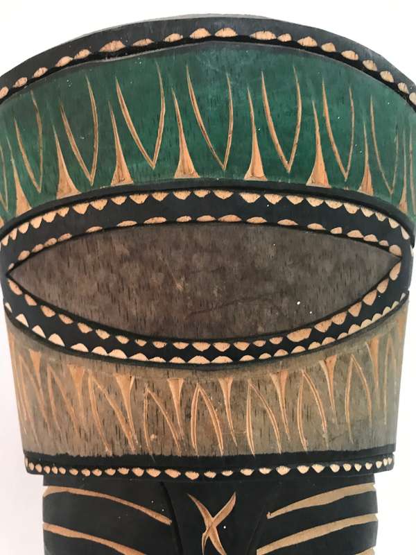 African Tribal Mask with markings 42cm High Hand caved