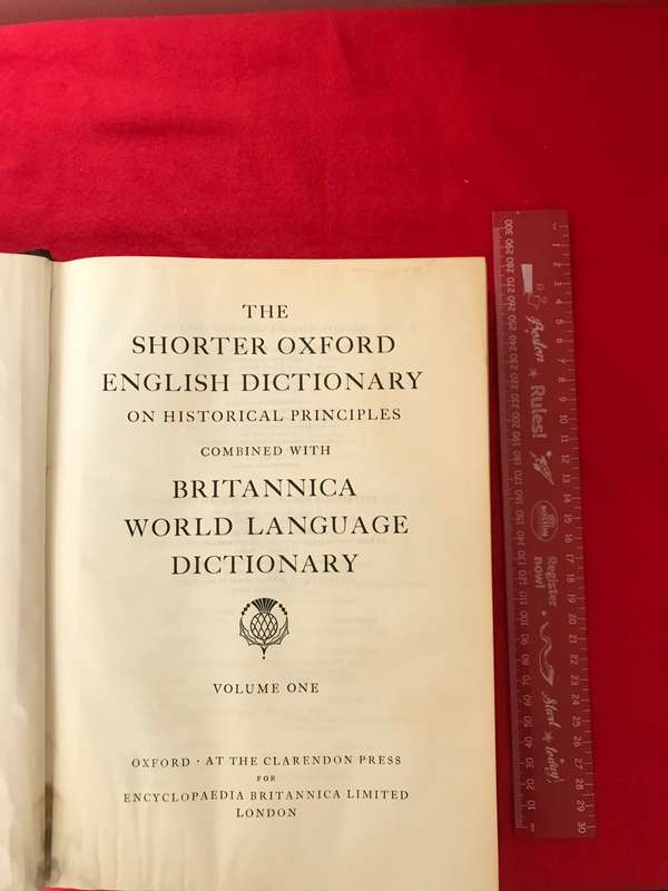 Britannica World Language Dictionary volume 1 & 2