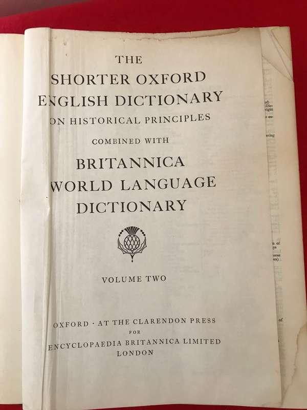 Britannica World Language Dictionary volume 1 & 2