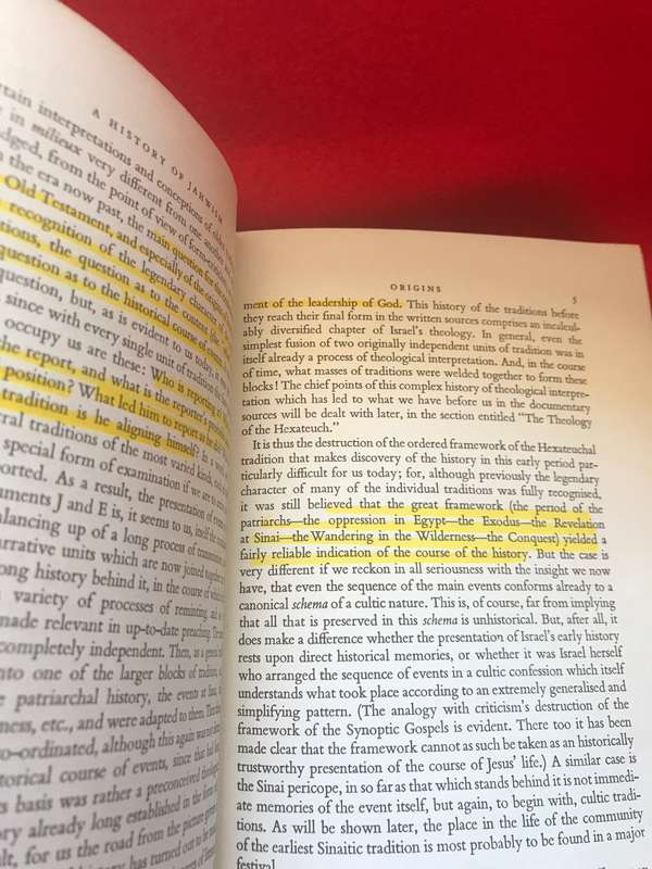Old Testament Theology Vol. 1 by Gerhard von Rad