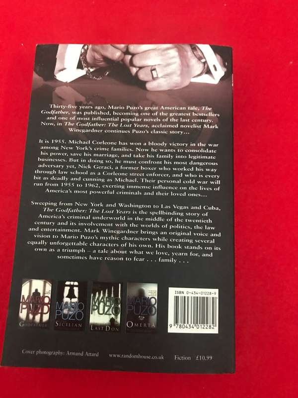 The Godfather The Lost Years Mark Winegardner
