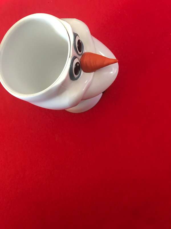 Disney On Ice Frozen Olaf the Snowman, Flip Top Cup/ Mug Plastic