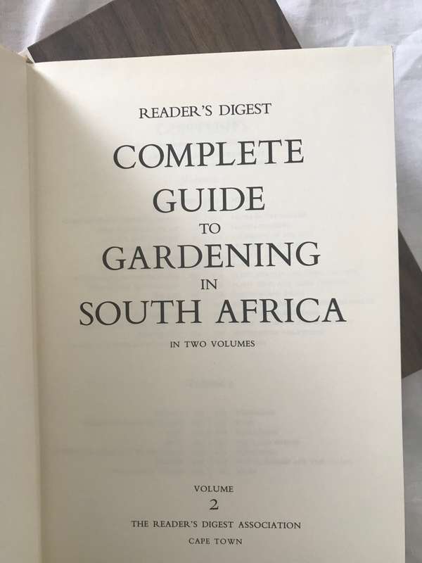 Reader's Digest Complete guide to gardening in South Africa volume 1 and 2 First Editions