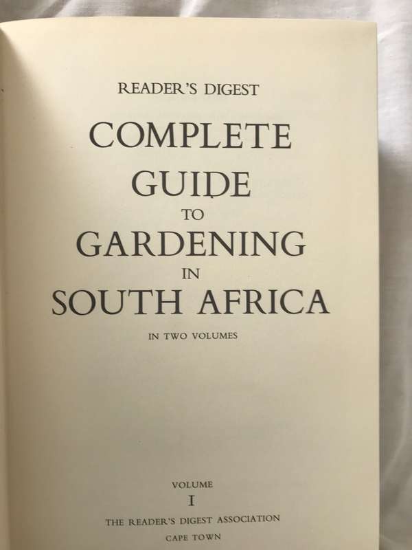 Reader's Digest Complete guide to gardening in South Africa volume 1 and 2 First Editions