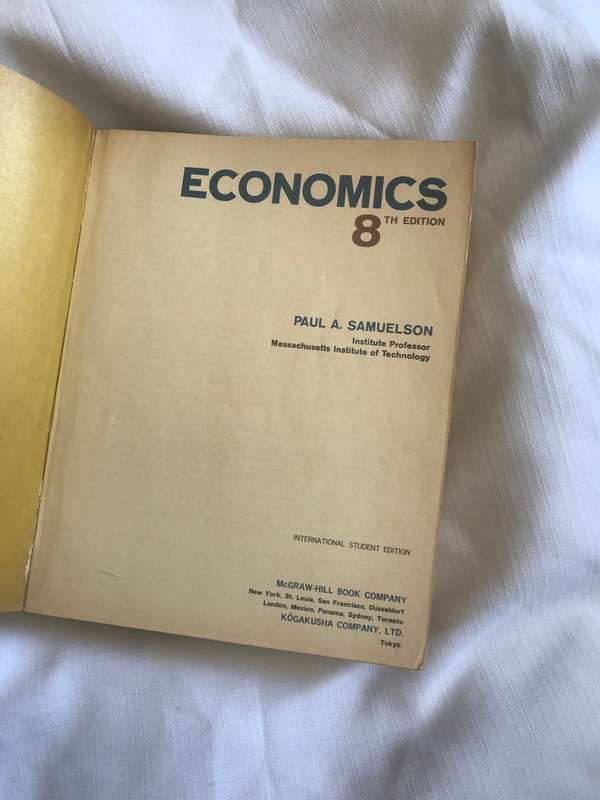 Economics: 8th Edition by Paul A. Samuelson (1970 Hardcover)