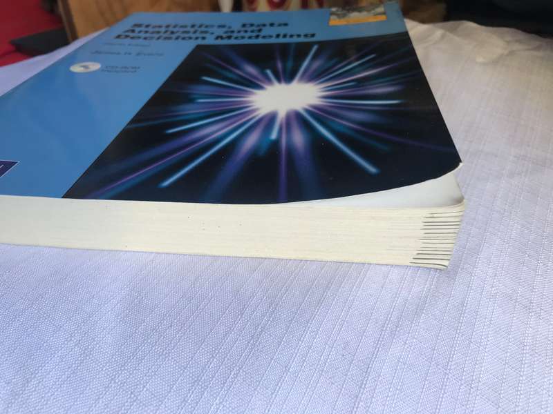 Statistics, Data Analysis & Decision Modeling Paperback 4th edition CD included James R Evans