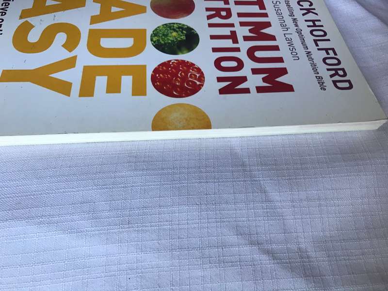 Patrick Holford 2 books:Optimum Nutrition Made easy AND the optimum nutrition cookbook
