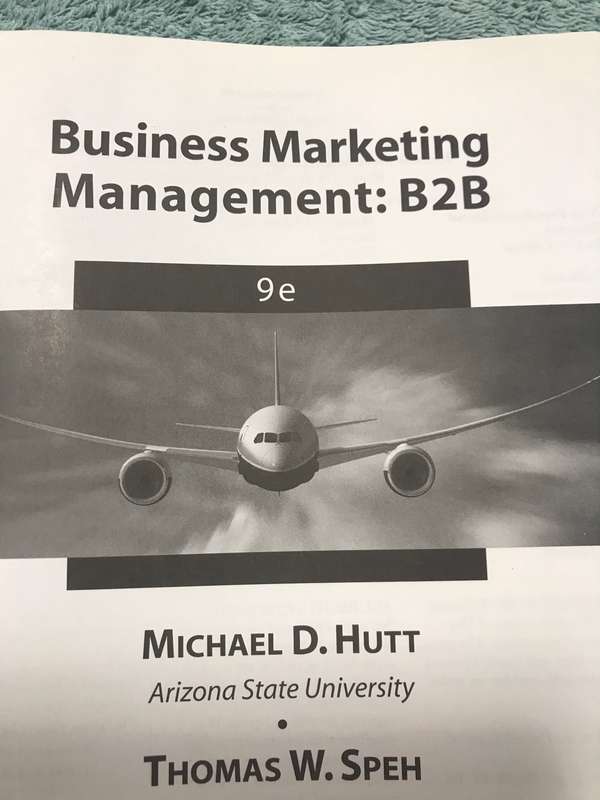 Business Marketing Management B2B 9edition International student edition Michael D Hutt