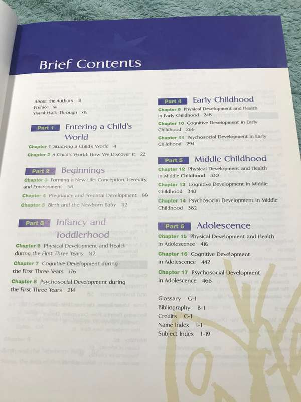 A childs world infancy through Adolescence 11th edition