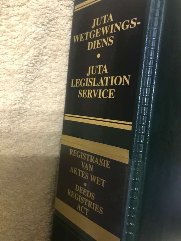 Legislation Service, Juta: Deeds Registries Act / Registrasie van Aktes Wet