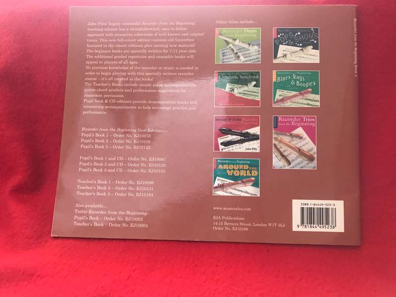 Recorder from the Beginning Book 2 John Pitts