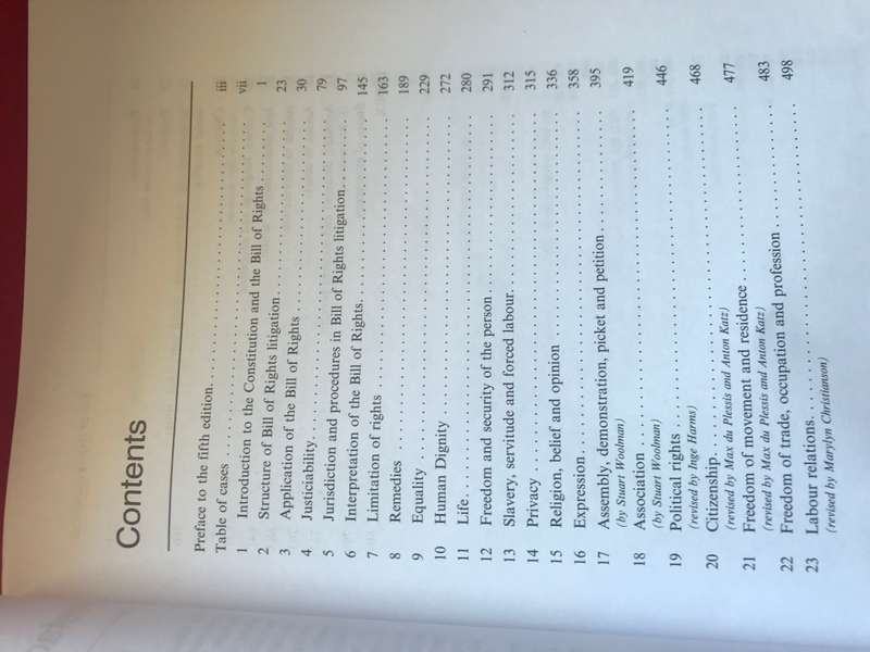 The Bill of Rights Handbook 5th Edition Iain Currie