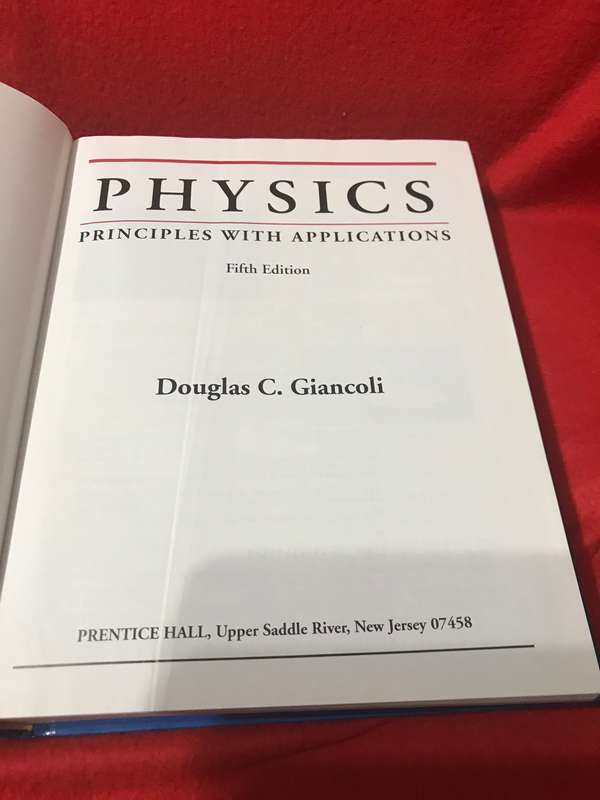 Physics 5th edition Giancoli