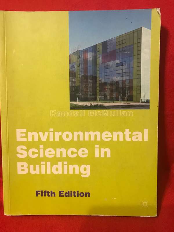 Environmental Science in Building 5th edition