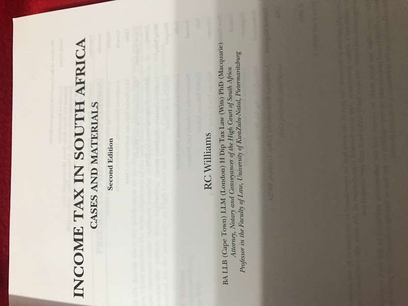 Income Tax in South Africa: Cases and Materials 2nd Edition