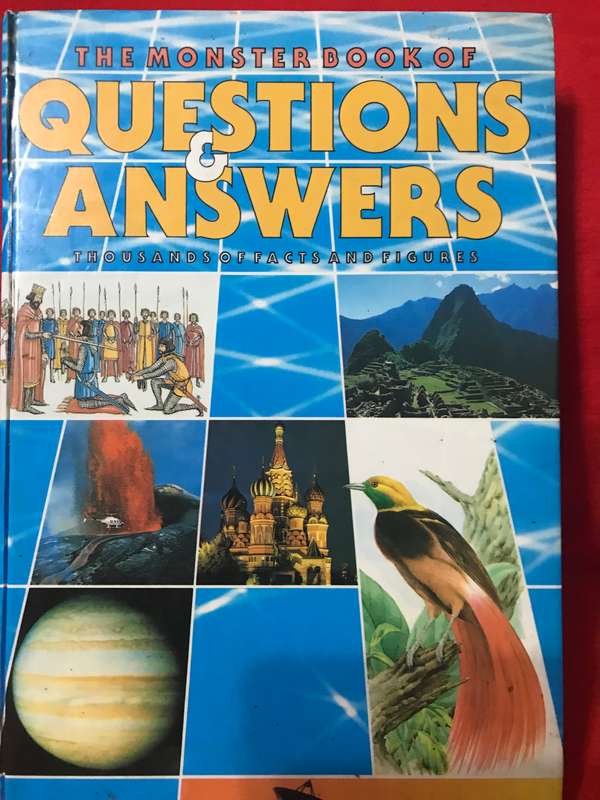 The Monster Book of Questions and Answers Hardcover thousands of facts and figures