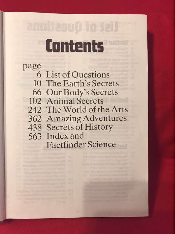 The Monster Book of Questions and Answers Hardcover thousands of facts and figures