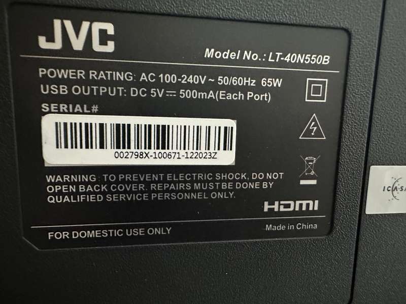 JVC Smart TV 40 HD