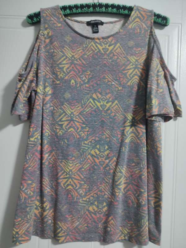 Ladies open shoulder top