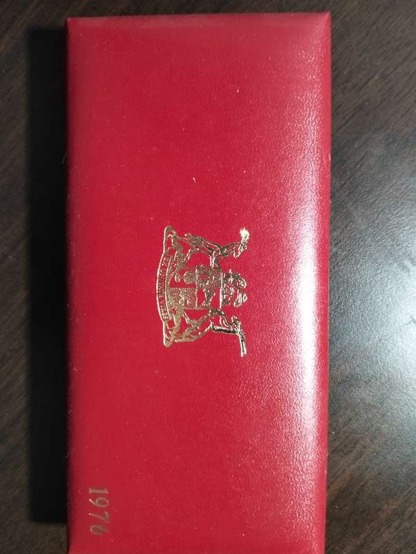 1976 RSA Proof Set in Original Red SA Mint Box No Gold