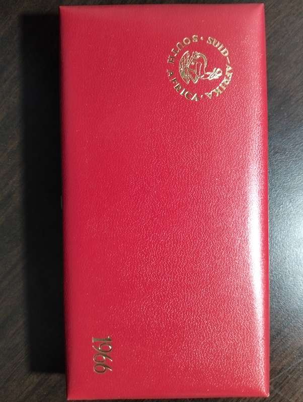 1966 RSA Proof Set in Original Red SA Mint Box No Gold