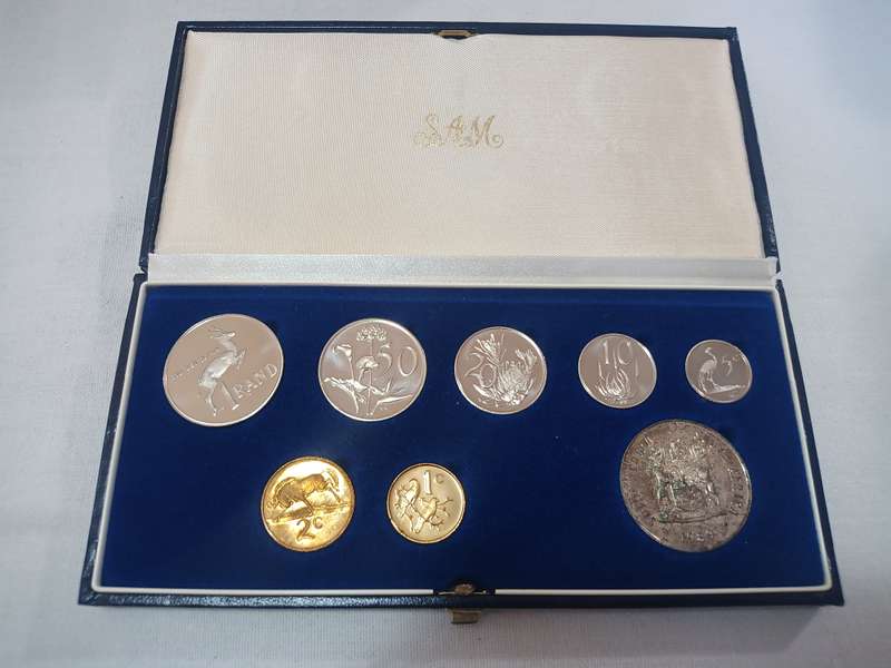 1989 RSA Proof Set in Original Blue SA Mint Box No Gold