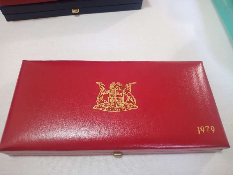 1979 RSA Proof Set in Original Red SA Mint Box No Gold
