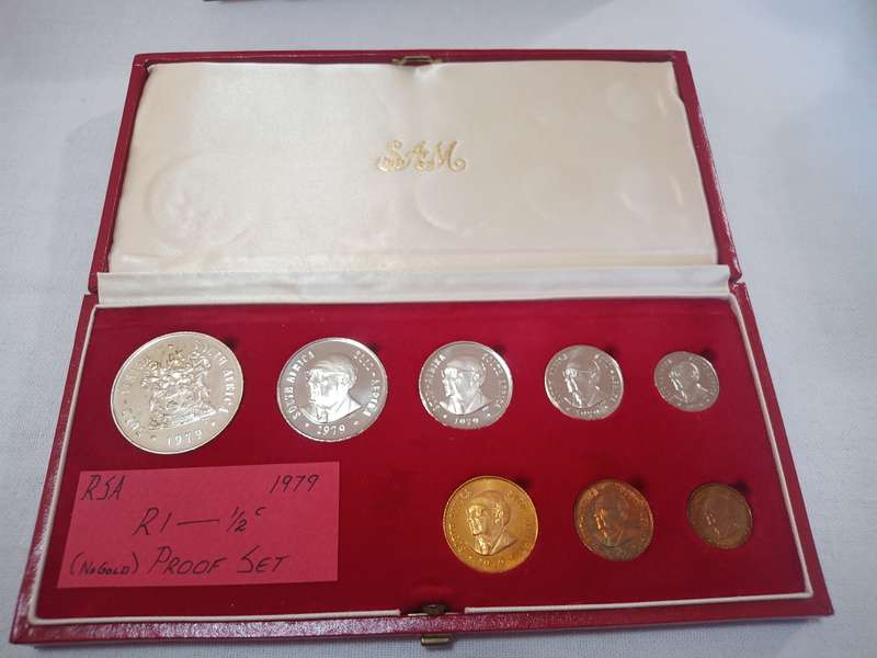 1979 RSA Proof Set in Original Red SA Mint Box No Gold