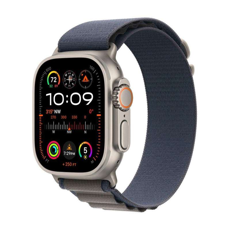 APPLE WATCH ULTRA 2ND GEN 49MM CELLULAR I TITANIUM BLUE ALPINE LOOP BAND