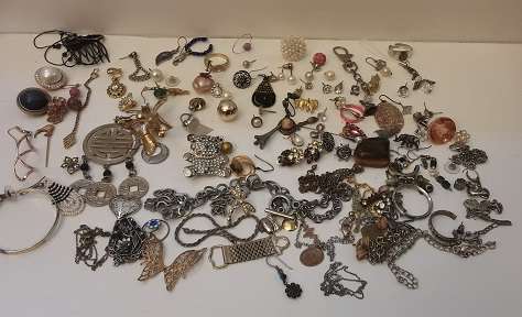 Bulk Lot of Incomplete Earrings and other pieces for re-purposing
