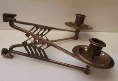 Copper Wall , Adjustable Candlestick Holder