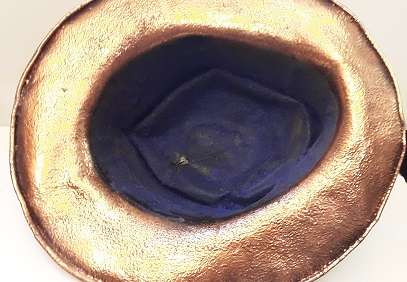 Hand Made Copper Hat 33 x 30 x 12 cm