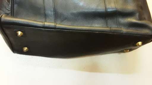 Black Mulberry Genuine Leather Handbag 36 cm x 30 cm