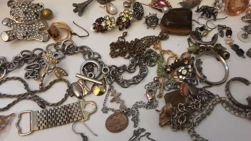 Bulk Lot of Incomplete Earrings and other pieces for re-purposing