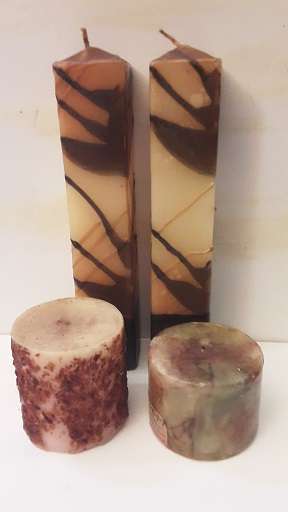 Four candles unused