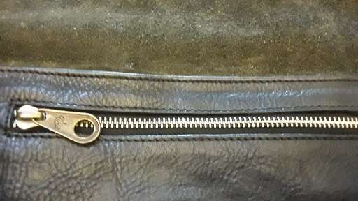 Black Mulberry Genuine Leather Handbag 36 cm x 30 cm