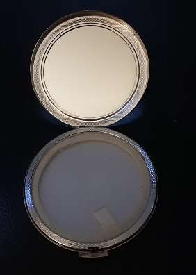 Silver 925 Powder Compacrtum  7.5 cm - 89.8 gram